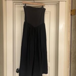 Free people Black Strapless Dress